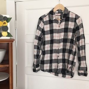 Super soft plaid flannel button down
